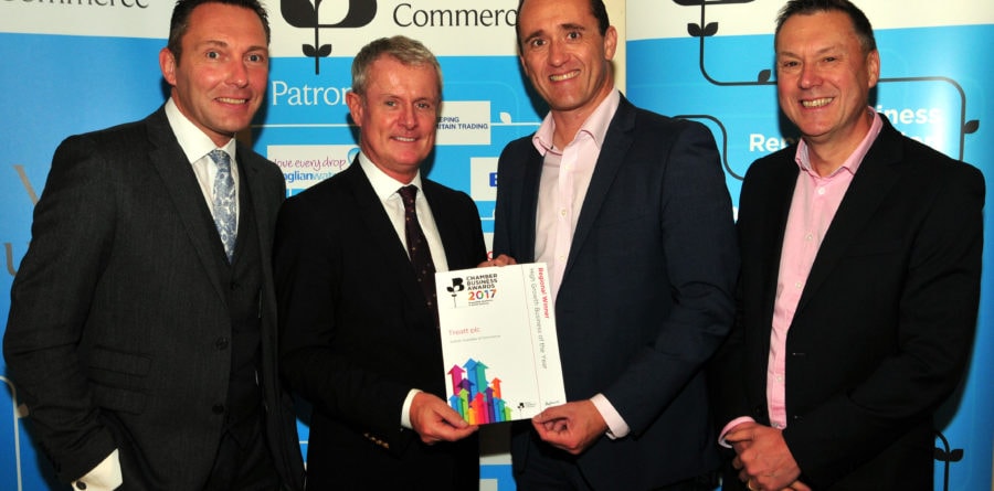 Bury St Edmunds-based Treatt plc scoops regional Chamber award