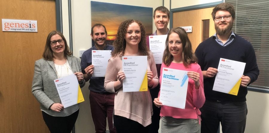 Genesis team become CIPR Accredited Practitioners