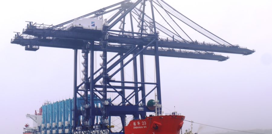 First remote control gantry cranes at Port of Felixstowe