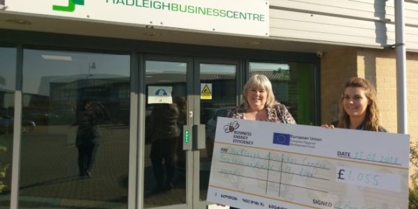 Suffolk Business Centre awarded grant for energy efficiency measures.