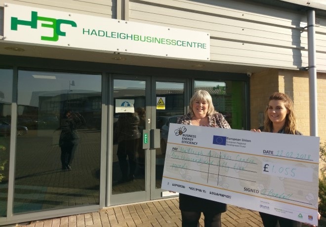 Hadleigh Business Centre awarded grant for energy efficiency measures