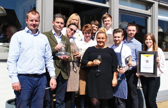 Suffolk pub and restaurant team celebrates national prize