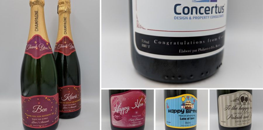 Don’t let the bubble burst with personalised champagne
