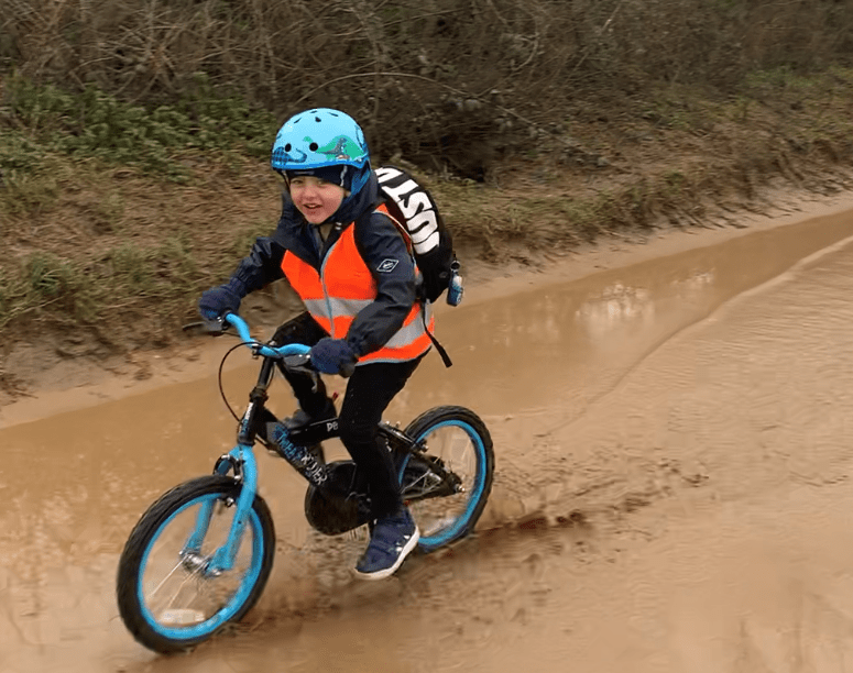 Boy cycles 100 miles “to help children who are poorly feel happy”