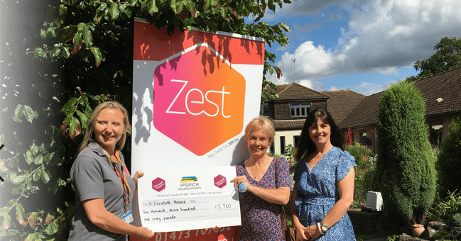 Over £2,750 donated to Zest young adult charity to fund music therapy sessions