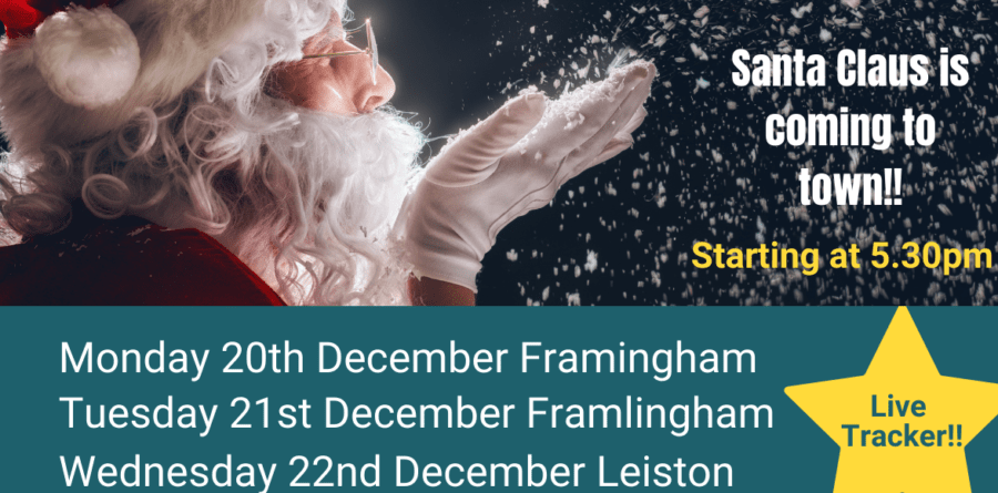 Get ready Framlingham, Santa is coming to town!!