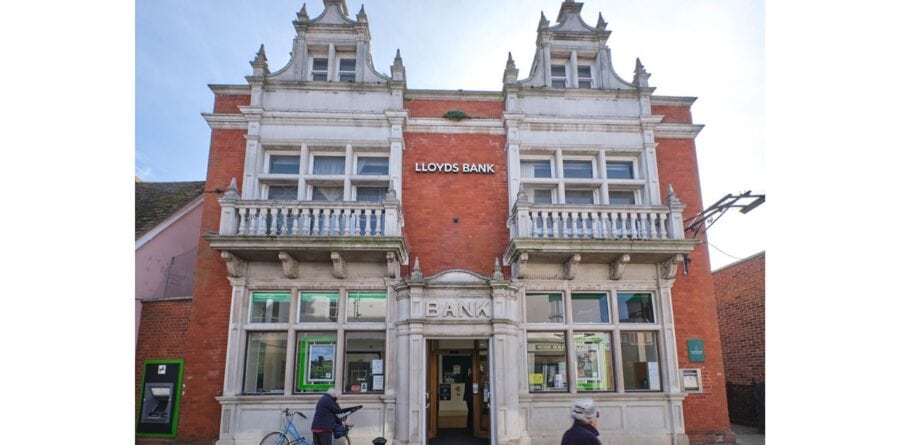 Lloyds landmark in Woodbridge up for auction