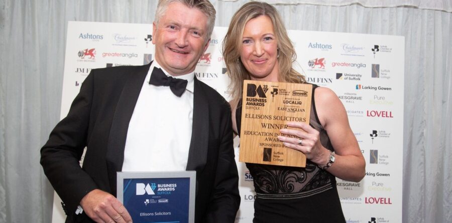 Ellisons Solicitors win Education in Business Award