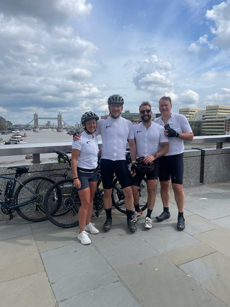 ‘Tri for Tom’ sees Cambridge gym team cycle across the UK in memory of local boy, raising £3,000 for charity