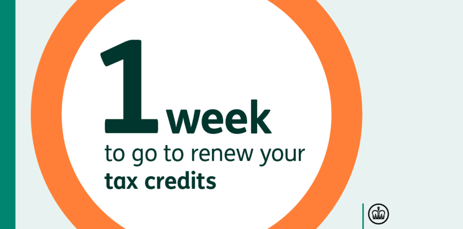 One week left to renew your tax credits, HMRC warns
